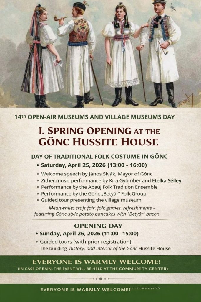 A rendezvény angol nyelvű plakátja